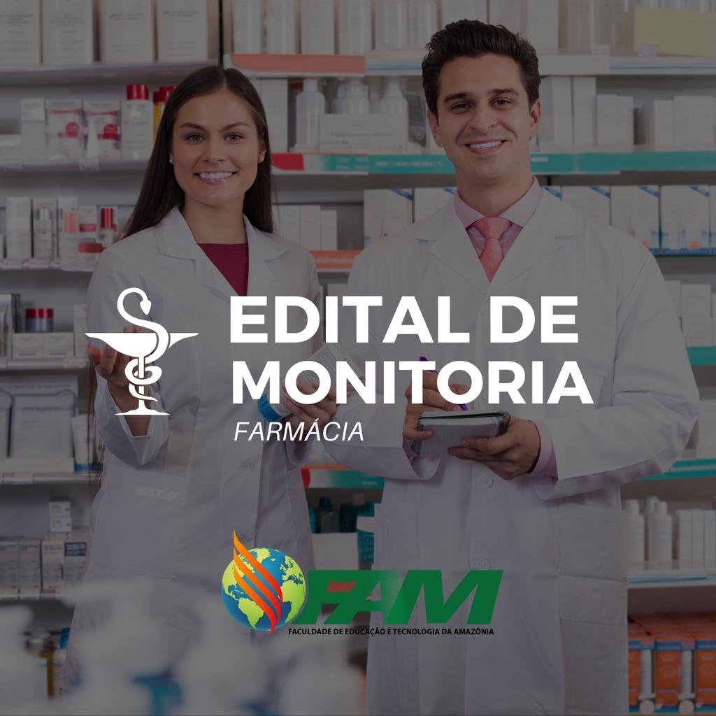 Edital de Monitoria 2023.1 – FARMÁCIA