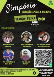 I SIMPÓSIO DE EDUCAÇÃO ESPECIAL E INCLUSIVA: UM OLHAR SOBRE VIVÊNCIA E O EMPODERAMENTO DAS PESSOAS COM DEFICIÊNCIA￼