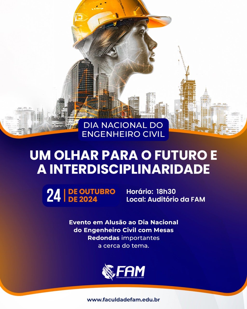 Dia 24 de outubro, Dia Nacional do Engenheiro Civil: Um olhar para o futuro e a interdisciplinaridade