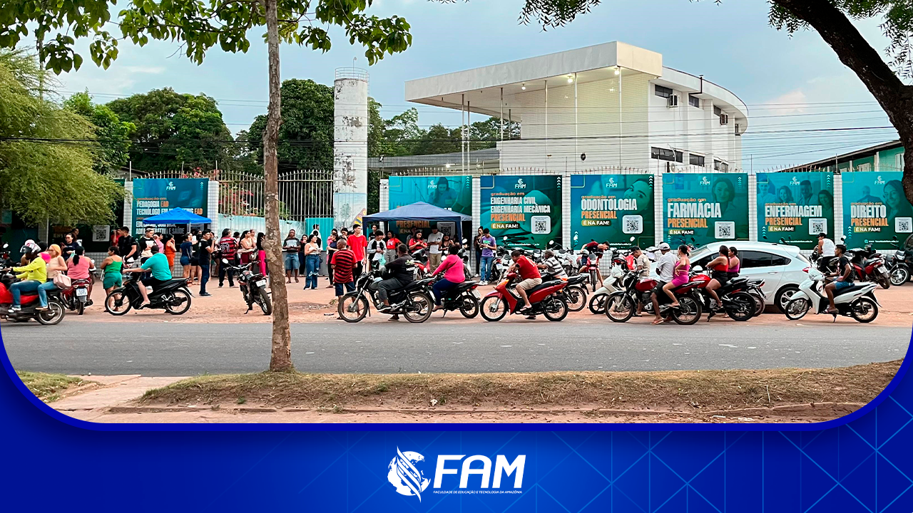 A Faculdade FAM acolhe cerca de mil candidatos do ENEM com apoio e estrutura completa